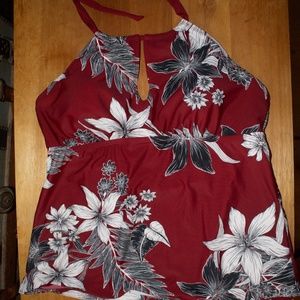 women's halter tankini top